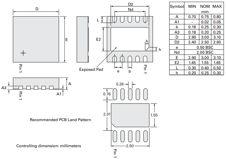 機械図面 - IXYS Integrated Circuits IXD0579Mゲート ドライバー